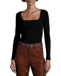 Rag & Bone - Asher Fitted Square Neck Pullover Sweater - Lyst
