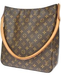 Louis Vuitton - Looping Gm Canvas Shoulder Bag (pre-owned) - Lyst