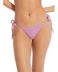 Seafolly - Sea Dive Tie Side Bikini Bottom - Lyst