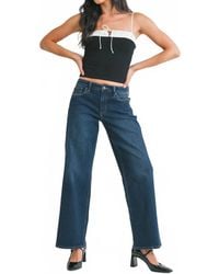 Just Black Denim - Wide Leg Petite Jeans - Lyst