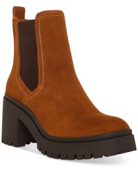Aqua College - Raine Faux Leather Round Toe Ankle Boots - Lyst