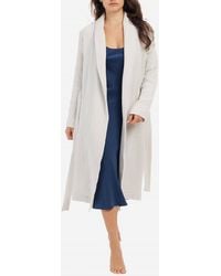 Skin - Zoey Cotton Gauze Long Sleeve Robe - Lyst