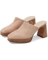 Pelle Moda - Dilani Mule Blush Leather Platform Sandals Htat1117 - Lyst