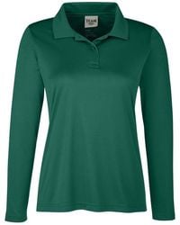Team 365 - Zone Performance Long Sleeve Polo - Lyst