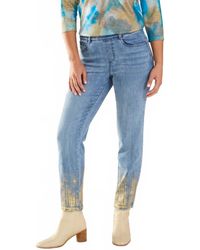 Fdj - Portia Pull On Pencil Ankle Denim Jeans - Lyst
