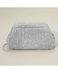 Fashnzfab - Mesh Bling Rhinestone Evening Clutch Bag Crossbody Bag - Lyst