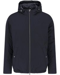 Herno - Hooded Zip Front Jacket - Lyst