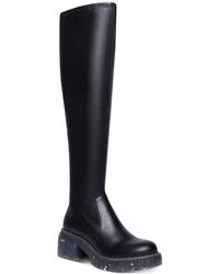 Steve Madden - Rosaliaa Faux Leather Chunky Knee-high Boots - Lyst