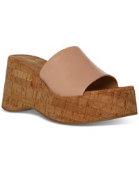 Madden Girl - Zaharra Square Toe Wedge Wedge Sandals - Lyst