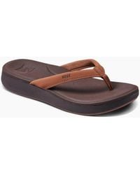 Reef - Cushion Cloud Cj3634 Sandals Espresso Round Toe Flip Flop Jax380 - Lyst