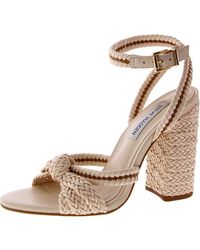 Steve Madden - Woven Ankle Strap Strappy Sandals - Lyst