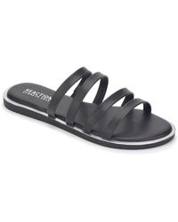 Kenneth Cole - Sloan Four Band Faux Leather Strappy Slide Sandals - Lyst