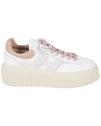 Hogan - Chunky Platform Sneakers With Smooth And Textured Uppers - Lyst