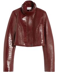 Sportmax - Alligator-Print Collar Jacket - Lyst
