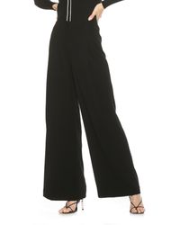 Alexia Admor - Rover Wide Leg Mid Rise Pants - Lyst