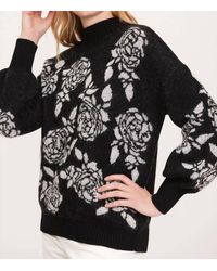 tyler boe - Etched Floral Sweater - Lyst