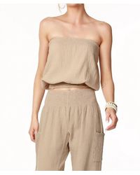 Bobi - Smocked Hem Tube Top I - Lyst