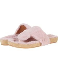 Jack Rogers - Jacks Comfort Cozy Thong Blush Faux Fur Sandal Jobb1466 - Lyst