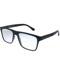 Emporio Armani Ea 4115 58011w 52mm Rectangle Sunglasses in Black | Lyst