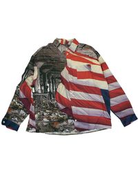Pyer Moss - Red Color American Flag Shirt - Red - Lyst