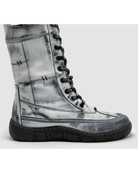 KCR Group - Original Tall Thick Zip-Up Leather Boots - Lyst