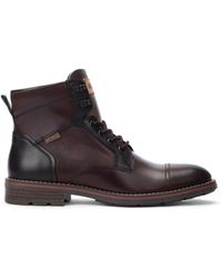Pikolinos - Olmo Leather Zip & Lace Up Ankle Boots - Lyst