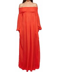 SWF - Off Shoulder Maxi Dress - Lyst
