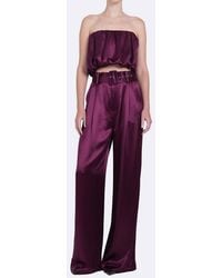 NonChalant Label - May Strapless Corseted Bubble Crop Top - Lyst