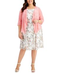 Connected Apparel - Plus 2 Pc Jacket Two Piece Dress - Lyst