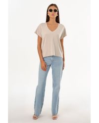Lamarque - Nerea Jersey V Neck Tee - Lyst