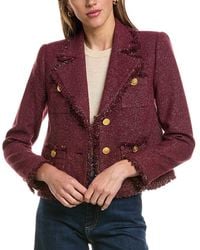 L'Agence - Sylvia Collard Jacket - Lyst