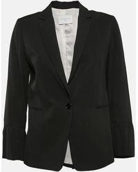 Sandro - Gabardine Single Breasted Blazer - Lyst