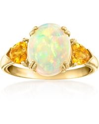 Ross-Simons - Opal And Citrine 3-Stone Ring - Lyst