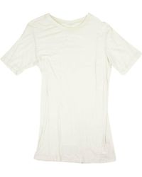 Unravel Project - Light Short Sleeve Elongated T-shirt - Gray - Lyst