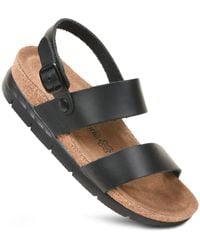 AEROTHOTIC - Tori Casual Non-Slip Comfy Leather Platform Sandals - Lyst