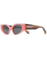 Off-White c/o Virgil Abloh - Sunglasses Cat Eye Full Rim, Frame And Dark Lens Oeri063Memphis1007 - Lyst