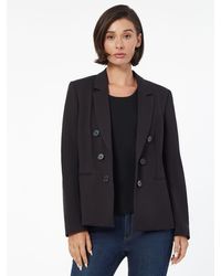 Jones New York - Modern Compression Faux Double Breasted Jacket - Lyst