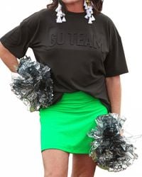 Jess Lea - Go Team Embossed Oversized Tee - Lyst