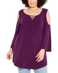 Avenue - Plus Casual Daytime Tunic Top - Lyst