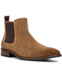 Vintage Foundry - Evans Suede Square Toe Chelsea Boots - Lyst