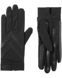 Isotoner - Smartdri Chevron Shortie Touchscreen Gloves - Lyst