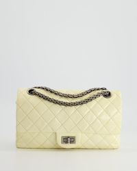 Chanel - Lemon Patent Small Reissue Double Flap Bag With Ruthenium Hardware - Lyst