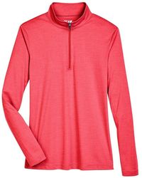 Team 365 - Zone Sonic Heather Performance Quarter-Zip Pullover - Lyst