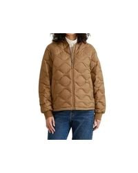 Eddie Bauer - Down Puffer Bomber Jacket - Lyst
