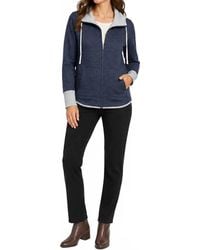 Lulu-B - Reversible Long Zip Jacket - Lyst