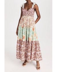 Free People - Bluebell Floral Print V-neck Sleeveless Maxi Dress - Lyst