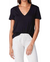 Monrow - Relaxed V-Neck Tee - Lyst