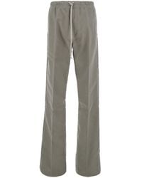 Rick Owens - Relaxed Fit Drawstring Pants With Flared Leg - Lyst