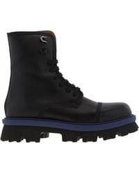 Ferragamo - Ferragamo Faraway Chunky Combat Boots, Size 9 E - Lyst