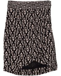 Ba&sh - Iliade Wrap-Effect Printed Mini Skirt - Lyst